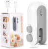 Portable Mini Sealing Machine 2 in 1 USB Rechargeable Magnetic Heat Sealing and Cutting Bag Seale