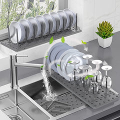 Drain Shelf Dish Drying Rack – Kitchen Drawer Organizer