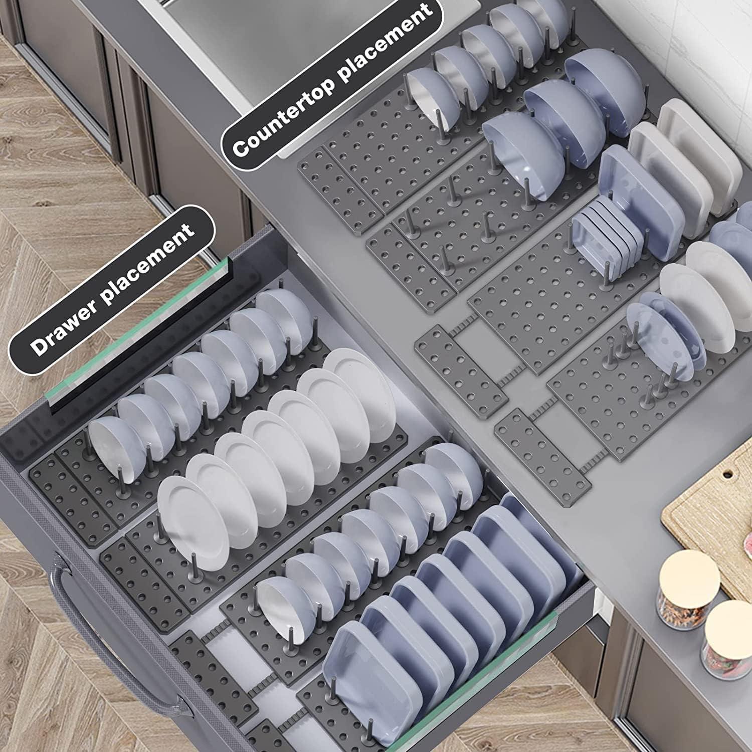 Drain Shelf Dish Drying Rack – Kitchen Drawer Organizer