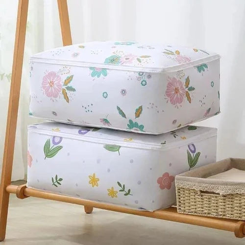 Foldable Waterproof Storage Bag/Blanket Storage Bag Under-Bed Quilt Clothes Storage Bag, Zipper