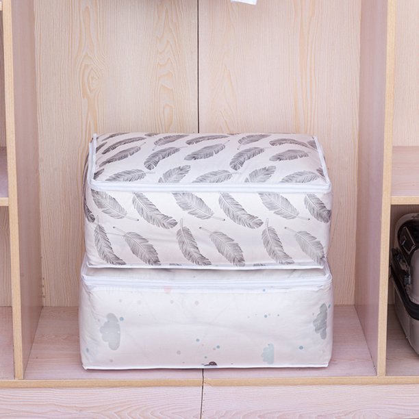 Foldable Waterproof Storage Bag/Blanket Storage Bag Under-Bed Quilt Clothes Storage Bag, Zipper