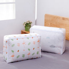Foldable Waterproof Storage Bag/Blanket Storage Bag Under-Bed Quilt Clothes Storage Bag, Zipper