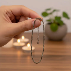 Raw Pyrite Crystal Anklet