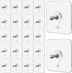 Wall Mount Screw Hooks for Kitchen Bathroom Bedroom Living Room 20 Pcs