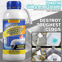 Sanitizo Powerful Drain & Sink Cleaner Powder (Pack of 4)