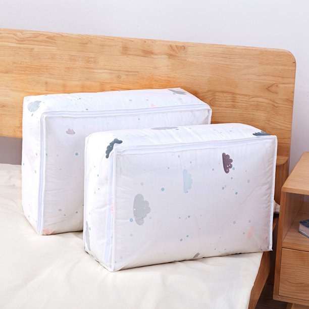 Foldable Waterproof Storage Bag/Blanket Storage Bag Under-Bed Quilt Clothes Storage Bag, Zipper