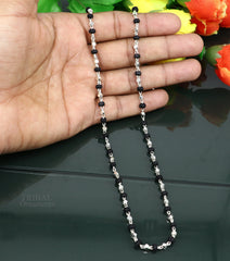 Karungali Mala Silver Cap