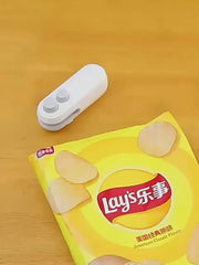Portable Mini Sealing Machine 2 in 1 USB Rechargeable Magnetic Heat Sealing and Cutting Bag Seale