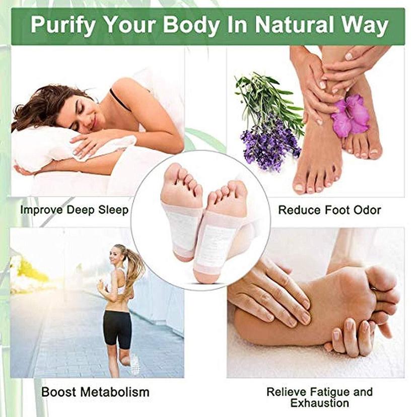 Herbal And Gentle Ingredient Detox Foot Pads(PACK OF 10)(BUY 1 GET 1 FREE)