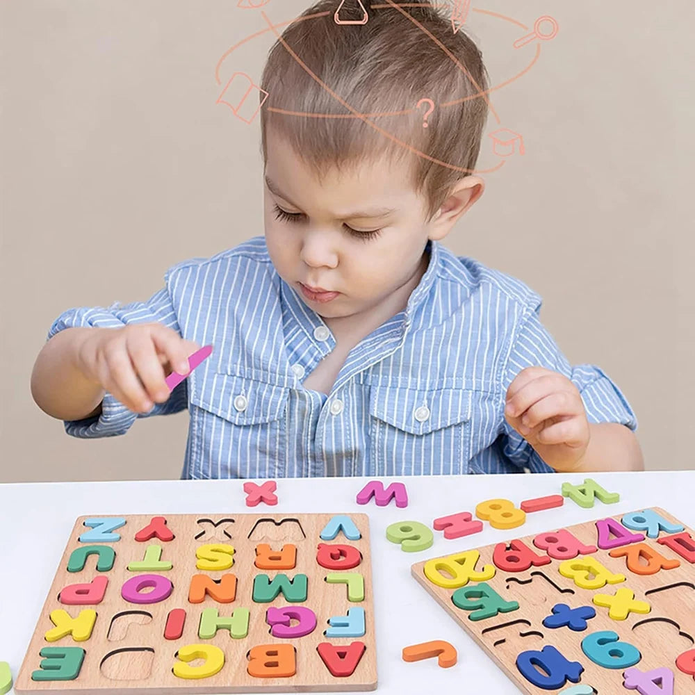 Wooden Learning Educational Board for Kids (Pack of 3)